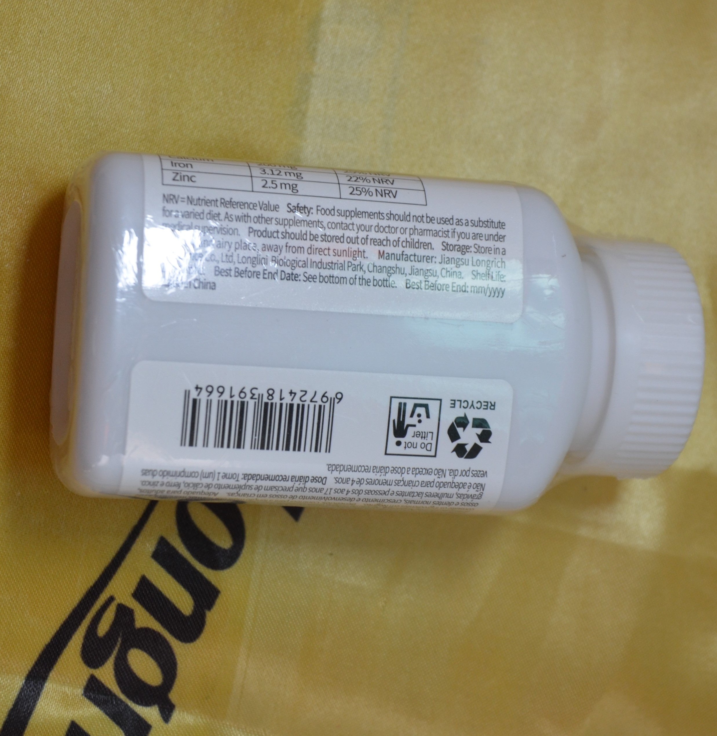 Longrich Chewable Calcium, Iron and Zinc Tablets - Image 2